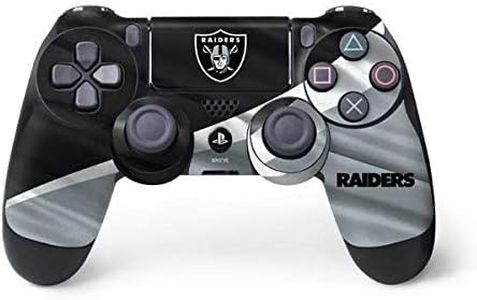 Skinit Decal Gaming Skin Compatible with PS4 Controller - Officially Licensed NFL Las Vegas Raiders Design