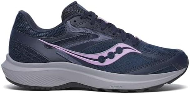 Saucony Women's Cohesion 17 Running Shoe, Navy/Heather, 7.5 M US