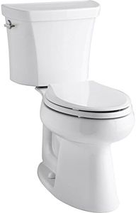KOHLER 3989-0 Highline Two-piece Comfort Height Toilet with Dual-flush and Elongated Bowl, White