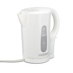 Proctor Silex Electric Tea Kettle, Water Boiler & Heater, 1 L, Cordless, Auto-Shutoff & Boil-Dry Protection, White (41005PS)