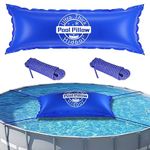 Pool Pillows for Above Ground Pools 4x15ft, 0.4mm Ultra Thick Pool Air Pillows for Closing Winter,Cold-Resistant Pool Winterizing Pillow for Above Ground Winter Pool Cover (2x16.5ft Rope Included)