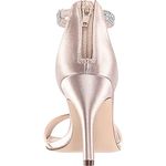 NINA Womens Volanda Rhinestone Wedding High Heel 3" & Up - Beige, Champagne, 4.5 UK