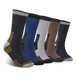 YUTYTH 5 Pairs Merino Wool Socks Mens, Winter Thick Thermal Wool Socks, Cosy Warm Hiking Socks Suitable for Outdoor Sports UK Size 7-11