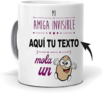Taza Personalizada con Texto. Regalo Original. Mi Amiga Invisible (el Nombre Que tu Quieras) Mola un Huevo. Haz