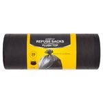 Polylina 20 Refuse Sacks Flush Toop 75L