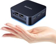 Blackview Mini PC Mini Computer MP80 Intel 11th Gen CPU N5095, 16GB RAM LPDDR5 1TB M.2 SSD, Mini Desktop Computers Micro PC Support 4K Triple Display/2.4/5G WiFi/Dual LAN/3 HDMI/3 USB Port