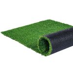 VEVOR Artifical Grass, 6 x 10 ft Rug Green Turf, 1.38" Fake Door Mat Outdoor Patio Lawn Decoration, Easy to Clean with Drainage Holes, Perfect for Multi-Purpose Home Indoor Entryway Scraper Dog Mats