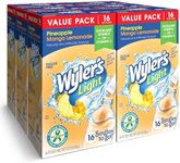 Wyler's Light Singles To Go Powder Packets, Water Drink Mix, 16 Count, 6 Boxes (96 Single Servings) (Pineapple Mango Lemonade)