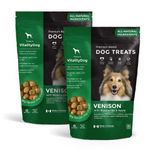 Vitality Dog — Venison with Blueberries & Apple (2-Pack) — Premium Baked Dog Treats - Training Treats for Dogs, Pet Treats, Dog Snacks - Made in Canada, Grain Free, Human Grade, 400g / 14.1oz