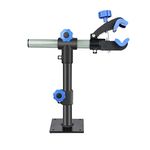 Bike Repair Stand, Bike Clamp Height Adjustable, Wall Mount Bicycle Repair Rack Workstand Bicycle Maintenance Rack for Road Mountain Bikes