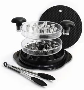 Prepmate Chicken Shredder, Heavy Duty Highly Durable Chicken Shredder Tool Twist, Meat Shredder Machine, BPA Free, Strong Anti-Slip Mat & Tongs, Dishwasher Safe, Suitable for Pork Beef Chicken