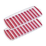 Westmark Ice Cream Maker, 2 Pieces, for Making 2 x 10 Ice Bottle Sticks, Plastic, Stixx, Transparent/Red, 52302270