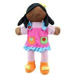 The Puppet Company - Story Tellers - Girl (Dark Skin Tone) Hand Puppet 15 inches