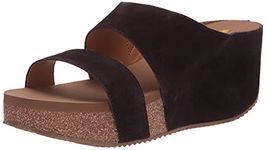 Volatile Women's Slide on Sandal Wedge, Brown, 10