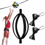 TOBWOLF Upgraded Volleyball Training Aid, Combo Volleyball Spike Hitting Serving Trainer, High Elasticity Adjustable Volleyball Training Belt Bouncing Trainer Ball Sleeve Jump Touch Spike Training