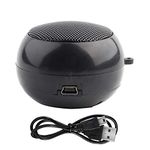 Mini Portable Travel Speaker, Phone/Computer Speaker Wired Speaker with 3.5mm Audio Jack for iPod, MP3, MP4, MP5, Cell Phones, Computers etc.(Black)