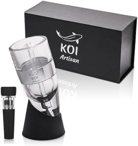 Wine Aerator Set - Red Wine Pourer with Stand - KOI ARTISAN Wine Stopper Sediment Remover Filter - Perfect Wine Gifts – Mens Gadgets and Women
