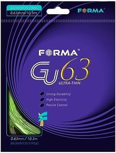 FORMA S.F. GU63 Badminton String 0.63mm 10.3m Strong Durability Good Elasticity(Green)