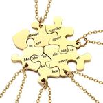 LVEN 5 BFF Best Friend Necklace Puz