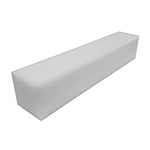 Powernail UHMW Ultra High Molecular Weight Polyethylene Tapping Block for Engineering, Flooring, DIY, White (12" x 2.4" x 2.4")