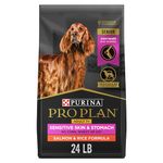 Purina Pro Plan Sensitive Skin & Stomach Senior Dry Dog Food, Adult 7+ Salmon - 10.9 kg Bag