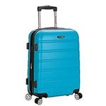 Rockland Melbourne Hardside Expandable Spinner Wheel Luggage, Turquoise, Carry-On 20-Inch