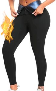Pantalon Sudation Amincissante Ventre Plat Maigrir Leggings Sauna Suit Shapewear Costume D'entraînement Taille Haute Formateur Shaper Exercice Fitness Gym Yoga Sport Femme