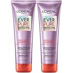 L'Oreal Paris Hair Care Ever Pure Sulfate Free Frizz Defy Shampoo, 2 Count