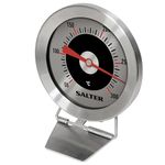 Salter 513 SSCR Oven Thermometer - Stainless Steel Dial, Food Baking, Temperature Gauge 50 – 300°C, For Home/Kitchen, Hang or Stand in Oven, Instant Read, Adjustable Viewing Angle, Bold Display