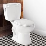 Alphabath 17" Elongated Toilet with Soft Close Seat, Standard Toilet for Bathroom, 1.01 GPF WaterSense Certified, ADA Comfortable Chair Height, 1000 Gram Map Flushing Score, 12" Rough-In Toilet