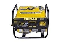 Firman P01201 1500/1200 Watt Recoil Start Gas Portable Generator Cetl and CARB Certified, Black