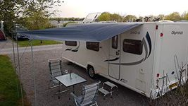 Wild Earth Universal sun canopy awning for Caravan or Motorhome 240cm x 300cm Silver Grey