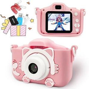 Funsure Kids Camera Toys for 3-12 Year Old Boys or Girls, HD Digital Video Cameras for Toddler, Portable Toy Birthday Festival Kids, Selfie Camera for Kids, 32GB TF Card Included.