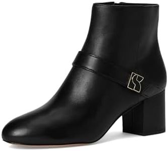 kate spade new york Women's Dakota Zip Up Mid Heeled Bootie Ankle Boot, Black, 8