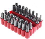 ChgImposs 33 Piece Screwdriver Bit Set, Security Screwdriver Tool Kit with Hex and Torx Special Batch Charging Drill Shaped