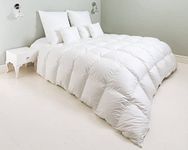 The Dream Company - Nova Comfort Down Duvet I Duvet I 90% Down and 10% Feathers I Filling Weight 700 g I Warmth Class Normal I Dimensions 200 x 200 cm I Fabric Oeko-Tex Standard 100 I White