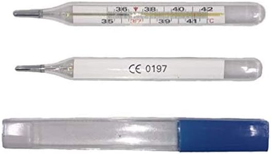 Thermomètre classique en verre, idéal pour prendre la température des enfants et des adultes