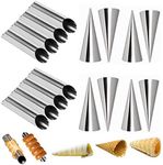 Set of 16 Stainless Steel Cannoli T