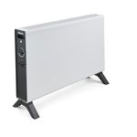 Dimplex HeatLite Convector Heater, 2kW Electric Portable Heater with 3 Heat Settings, Adjustable Thermostat, Silent Operation & Safety Features – Ideal for Rooms up to 20m² - White