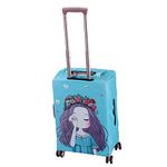 LEAFOREST Spandex Elastic Water Resistant Protective Travel Suitcase Cover Fits 19-32 Inch, Girl, Small, Dress Up