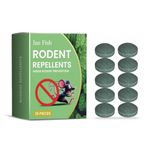 NATUREVEDA Rodent Repellent Peppermint Oil Sachets (Pack of 10) | Natural Mouse, Rat & Squirrel Deterrent | Indoor & Outdoor Use for Home, Garage & Car | Plant-Based, Chemical-Free Rodent Control