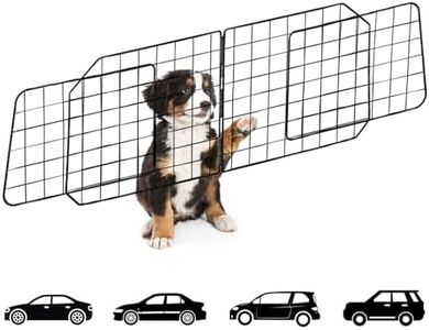 Dog Car Barriers,Pet Car Barrier Heavy Duty Wire Adjustable Dog Barrier with Front Seat Mesh Pet Barrier Net Organizer,The Perfect Dog Dividers for SUV,Cars,Vehicles