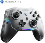 Machenike G5 Pro Wireless Gaming Controller for Windows PC,Switch,IOS&Android,PC Controller Hall Effect Joystick＆Triggers/Gyroscope,RGB Lights (Black)