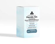 PSR Skincare Hands On Hydrating Wipes With 80% alcohol and Hyaluronic Acid (6 x 12) 72 6"x 8" individually wrapped wipes (6 Pack)