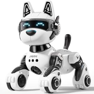 Ozega Smart Robot Dog, 2.4GHz Remote Control Robot Dog Toys for Kids 5-7 8-12, Voice & APP Control, Interactive Realistic Robot Puppy Toys for 5 6 7 8 9 10 11 12 Year Old Boys, Birthday Boy Girl Gift