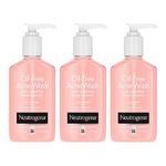 Neutrogena Oil-Free Acne Face Wash With Salicylic Acid, Pink Grapefruit, 6 Fl. Oz. (Pack of 3)
