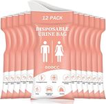 DIBBATU Disposable Urinal Bag, 800ML Emergency Urine Bag, Unisex Urinal Bag, Portable Camping Pee Bag, Travel Urine Bags Vomit Bag for Traffic Jams, Camping, Hiking, Pregnant, Patient, Kids, Pink