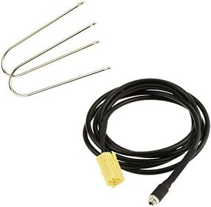 KASER Cavo AUX compatibile per Fiat Grande Punto Panda Lancia Y Musa Alfa Giulietta | compatibile per Blapunk Autoradio Mini ISO 6 PIN Jack Femmina 3.5mm
