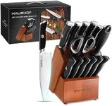 HAUSHOF Kitchen Knife Set with Bloc