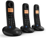 BT Everyday Cordless Landline House Phone, Basic Call Blocker, Do Not Disturb button, Trio Handset Pack